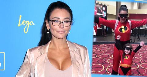 jenni jwoww farley daughter matching incredibles costumes pic pp