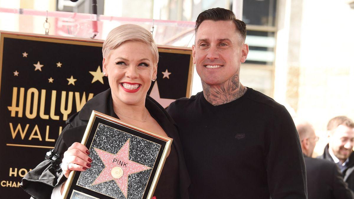 Image of Carey Hart appeared in the 'So What' music video.