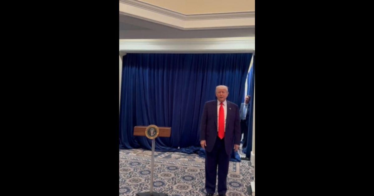 donald trump crypto gala leaked clips presidential seal private event