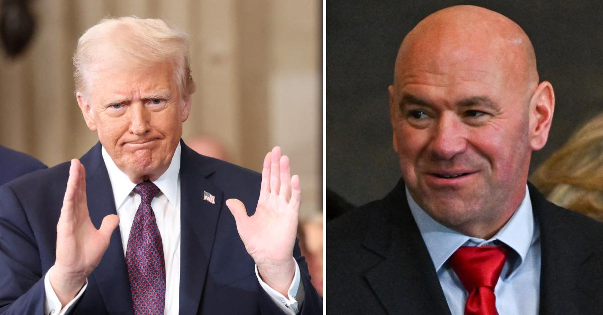 Split photo of Donald Trump and Joe Rogan.