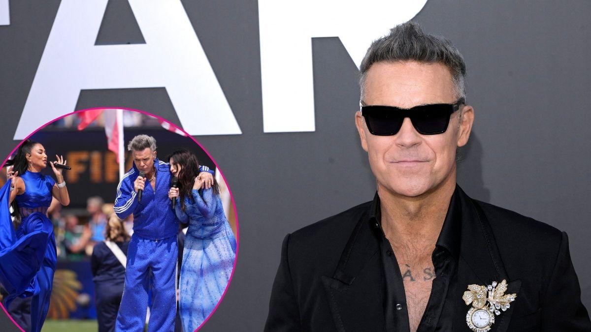 Image of Robbie Williams disproved the recent rumors that he has been using cocaine.