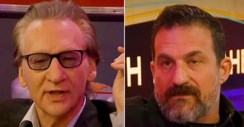 split of Bill Maher, Andrew Huberman.