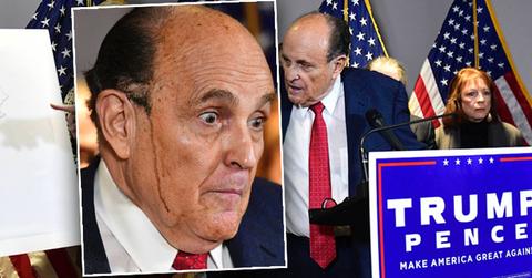 [Rudy Giuliani Sweats Through His Hair Dye During Press Conference