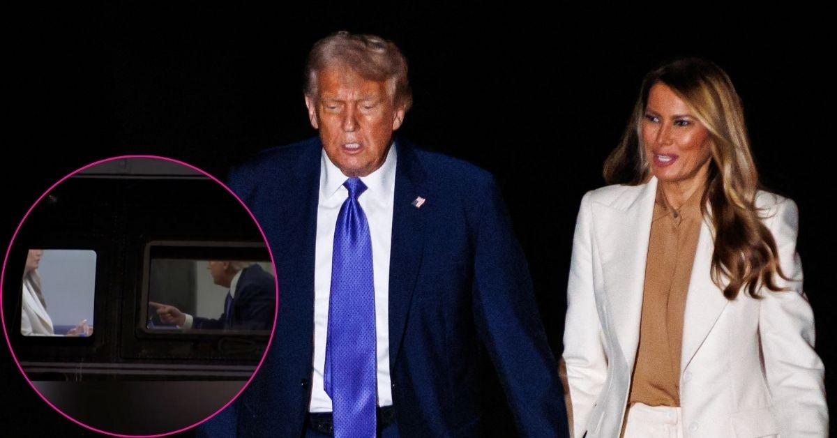 Composite photos of Donald and Melania Trump.