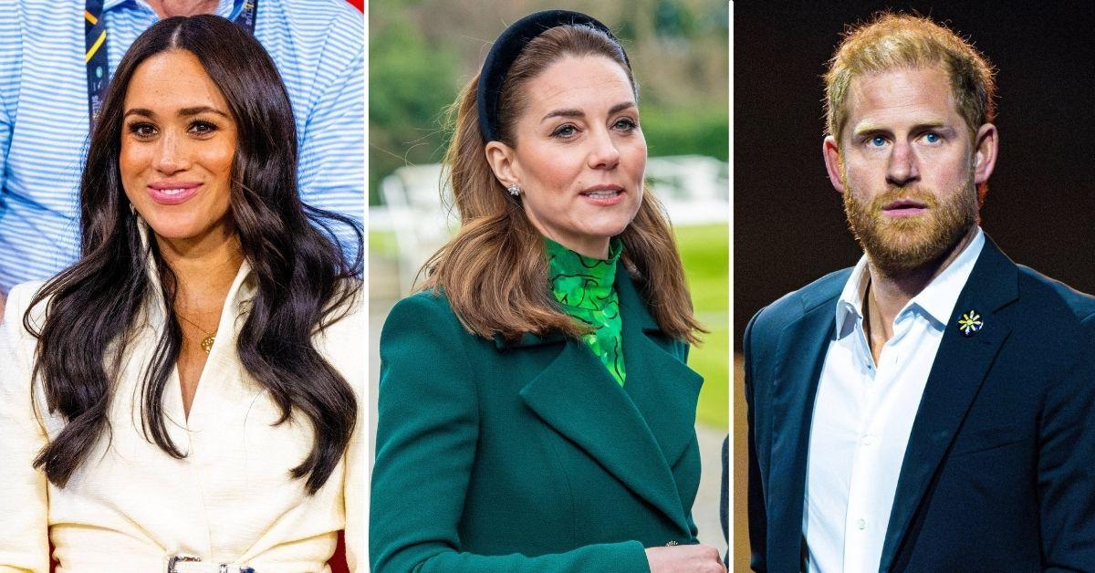 Photo of Meghan Markle, Kate Middleton and Prince Harry