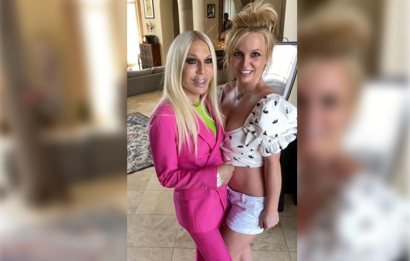 Donatella Versace Says It's 'Amazing' To See Britney Spears 'Free