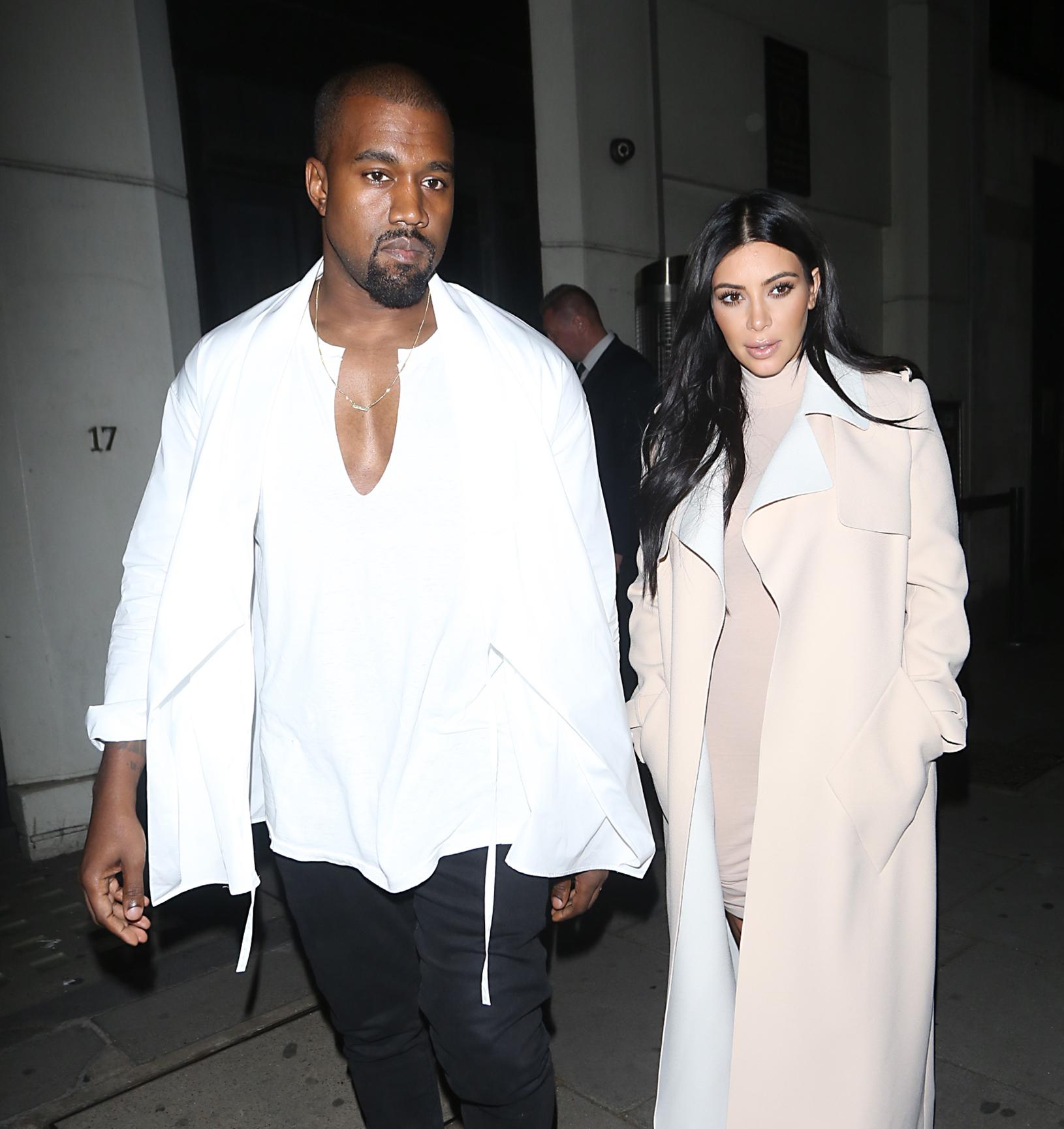 Kim Kardashian &amp; Kanye West have date night at Hakkasan restaurant, London