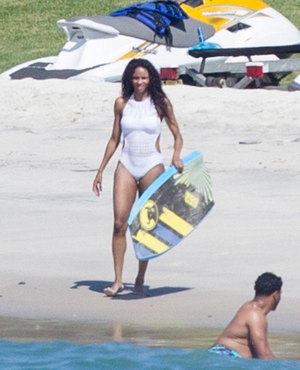 Ciara Russell wilson beach vacation mexico bikini