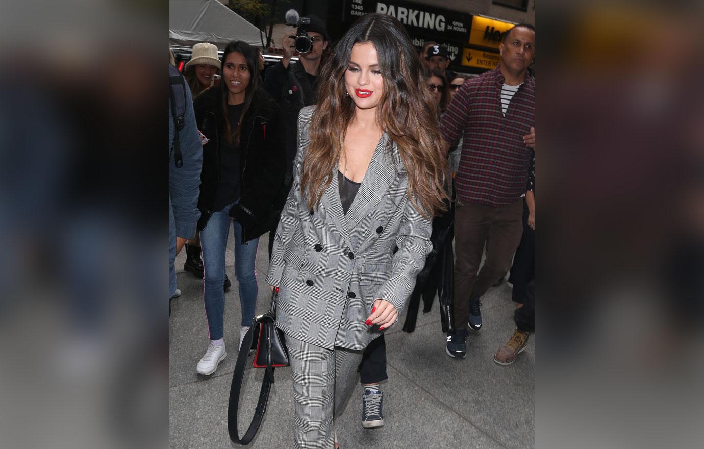 Selena Gomez Pantsuit NYC