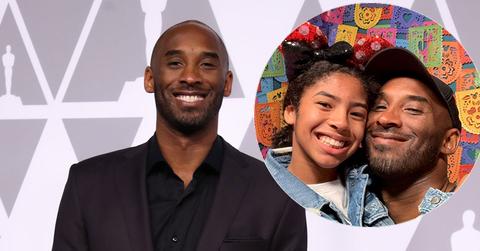 Kobe Bryant On Red Carpet And With Daughter Gianna Bryant Inset