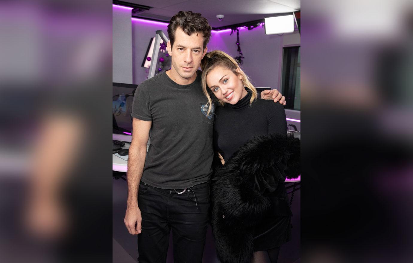 Miley Cyrus and Mark Ronson Visit KISS FM