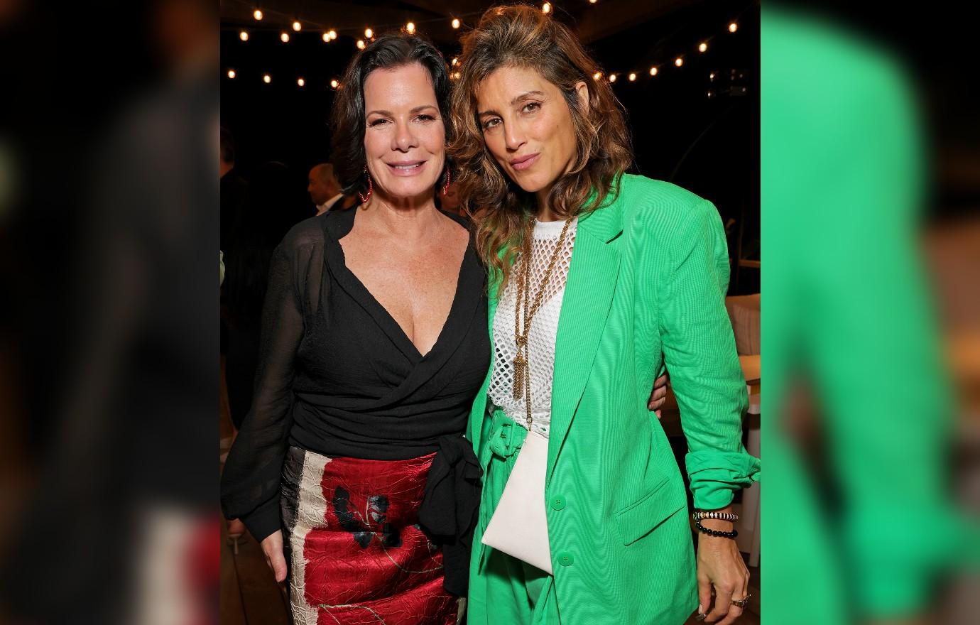 marcia gay harden and jennifer esposito grand opening of paranza at the cove at atlantis paradise island