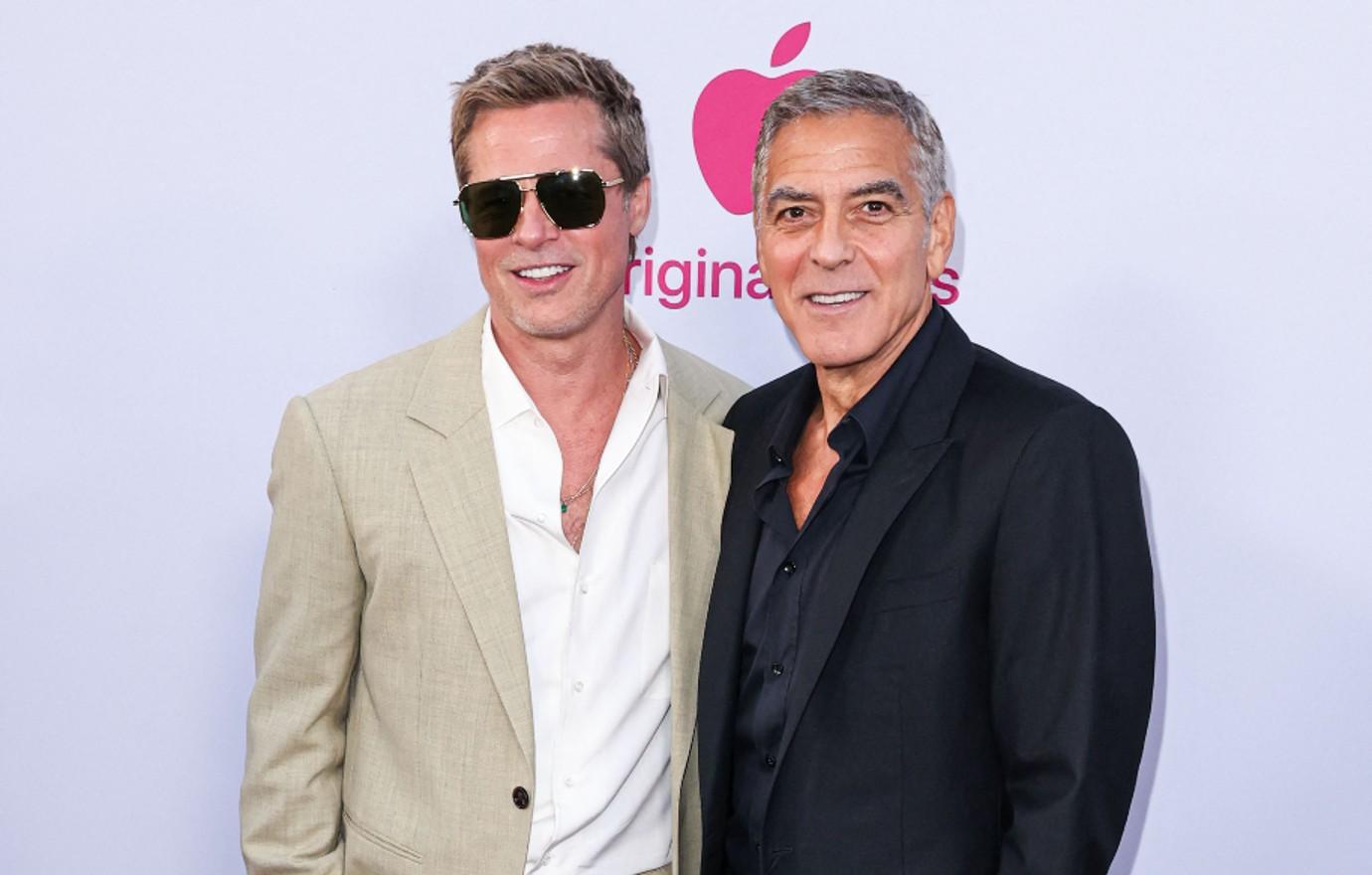 george clooney brad pitt wolves film premiere