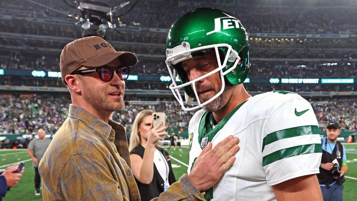 Image of Aaron Rodgers said Brittani encouraged him to return to the Pittsburgh Steelers for one final NFL season.