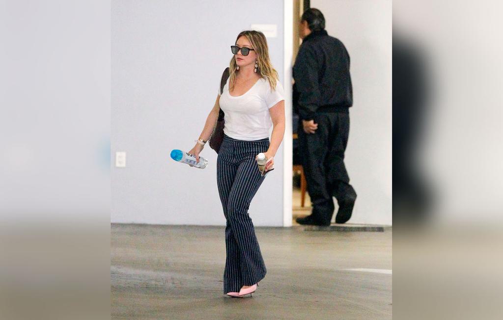 Hilary Duff Is Spotted Visiting An Office Looking Super Serious