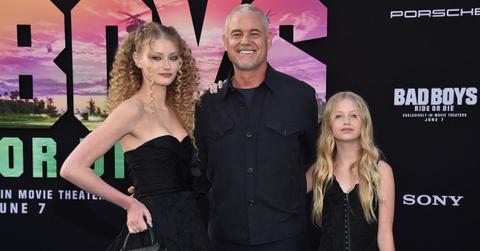 Photo of Eric Dane with daughters Billie and Georgia