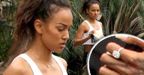 KARRUECHE TRAN WEARING CHRIS BROWN RING AFTER BREAKUP10