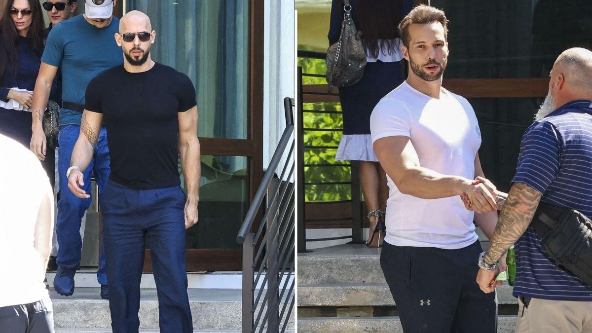 Split Photo of Andrew Tate and Tristan Tate