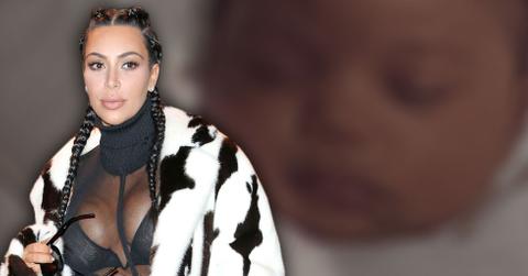 first photos of baby saint west