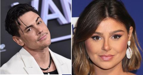 Composite picture of Tom Sandoval and Raquel Leviss.