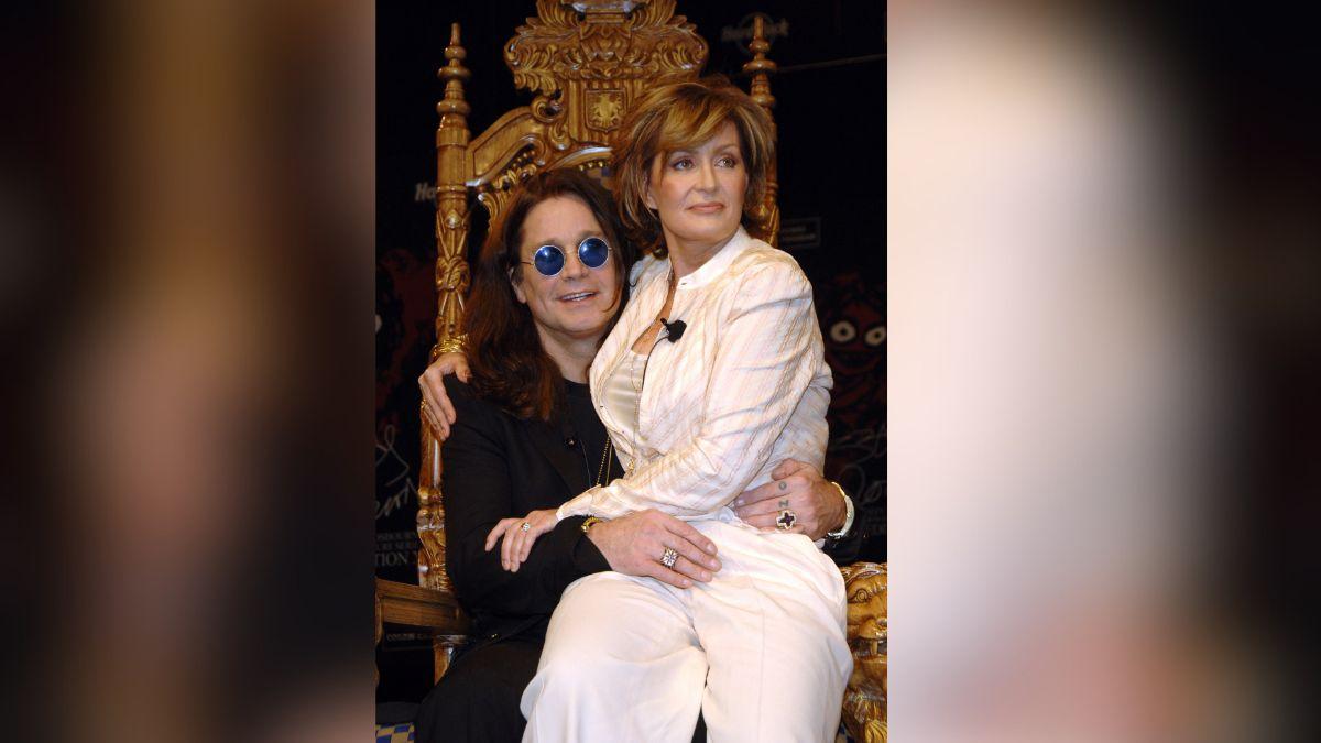 Photo of Ozzy and Sharon Osbourne.