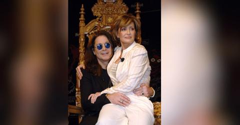 Photo of Ozzy and Sharon Osbourne.