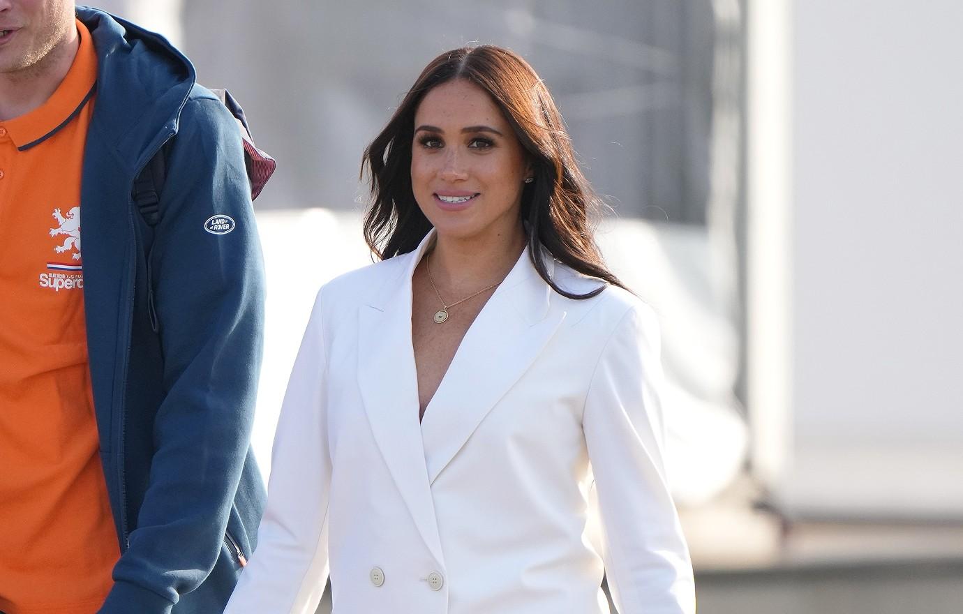 Meghan Markle appears downcast in first sighting since Spotify split