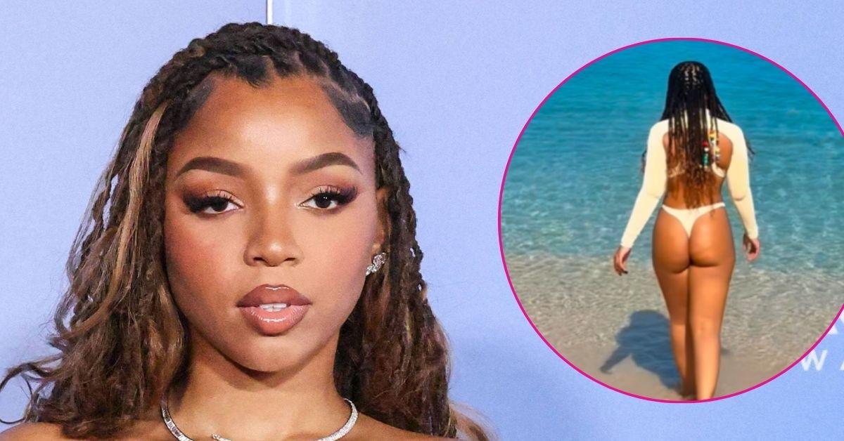 chloe bailey stuns in thong bathing suit