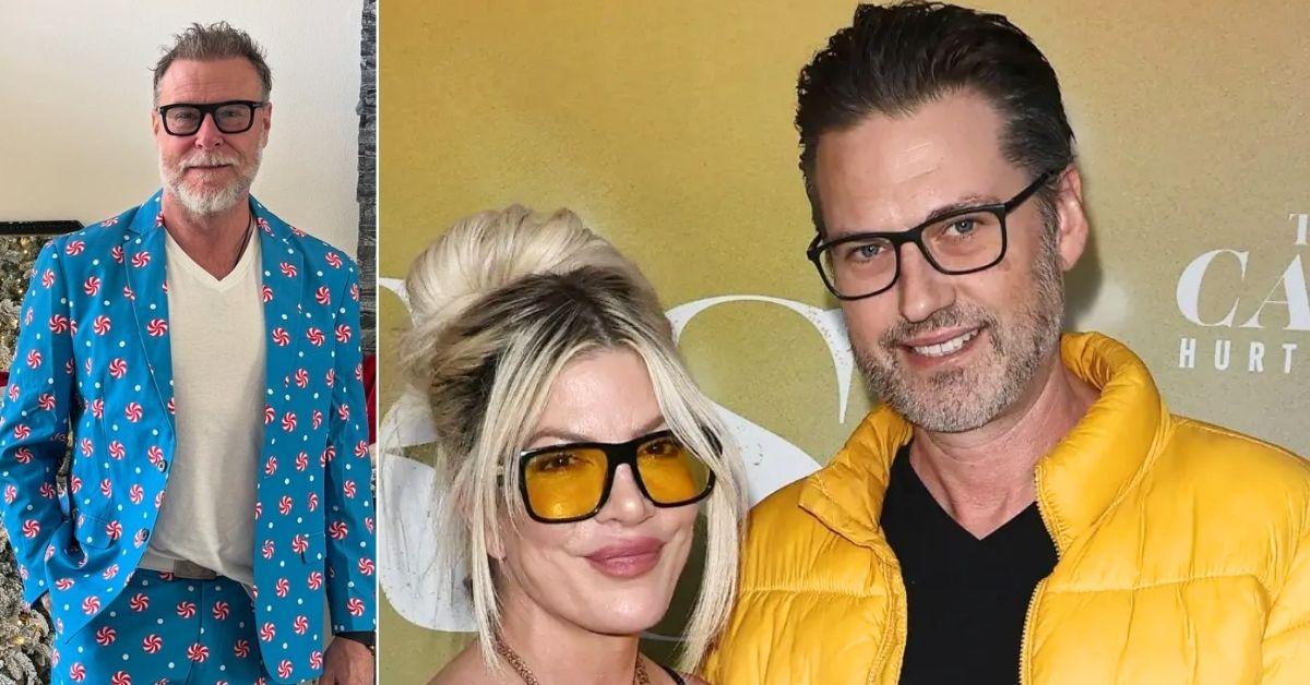 Composite photo of Dean McDermott and Tori Spelling and Ryan Cramer