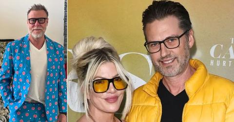 Composite photo of Dean McDermott and Tori Spelling and Ryan Cramer