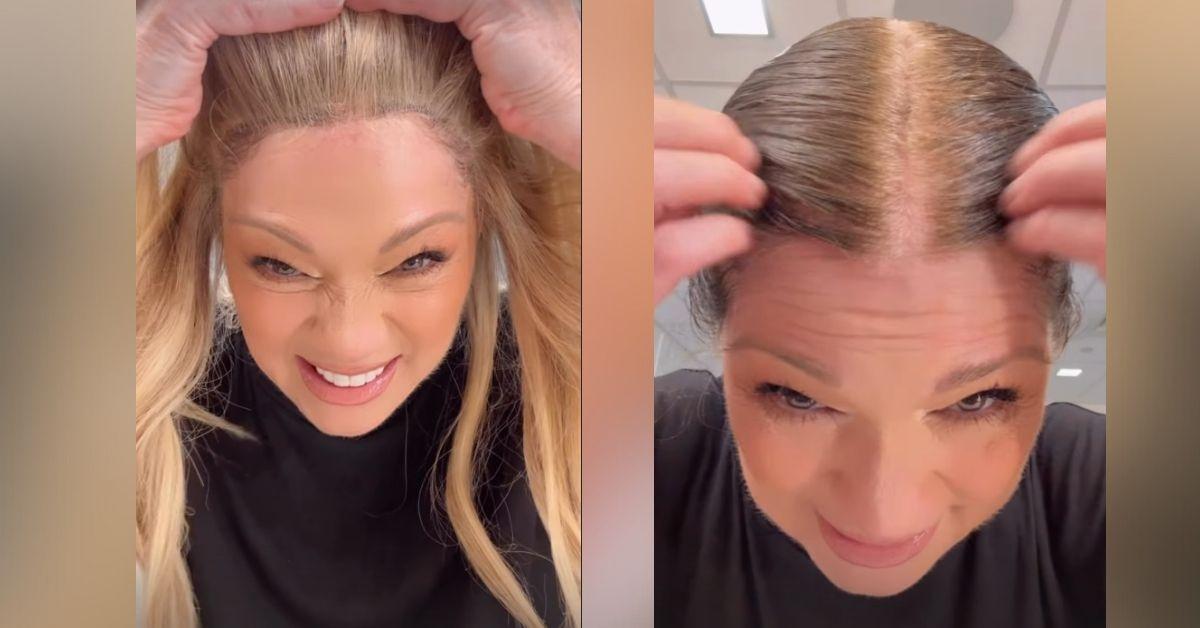 image of The 65-year-old actress shared a selfie of her new hair color on Instagram. 