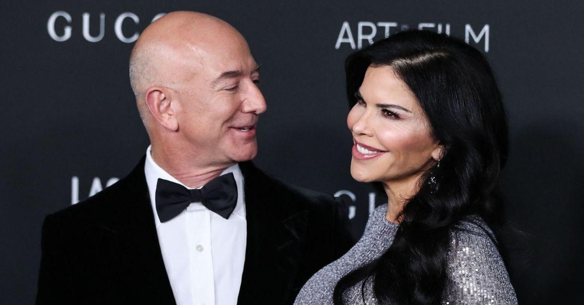 Photo of Lauren Sanchez and Jeff Bezos