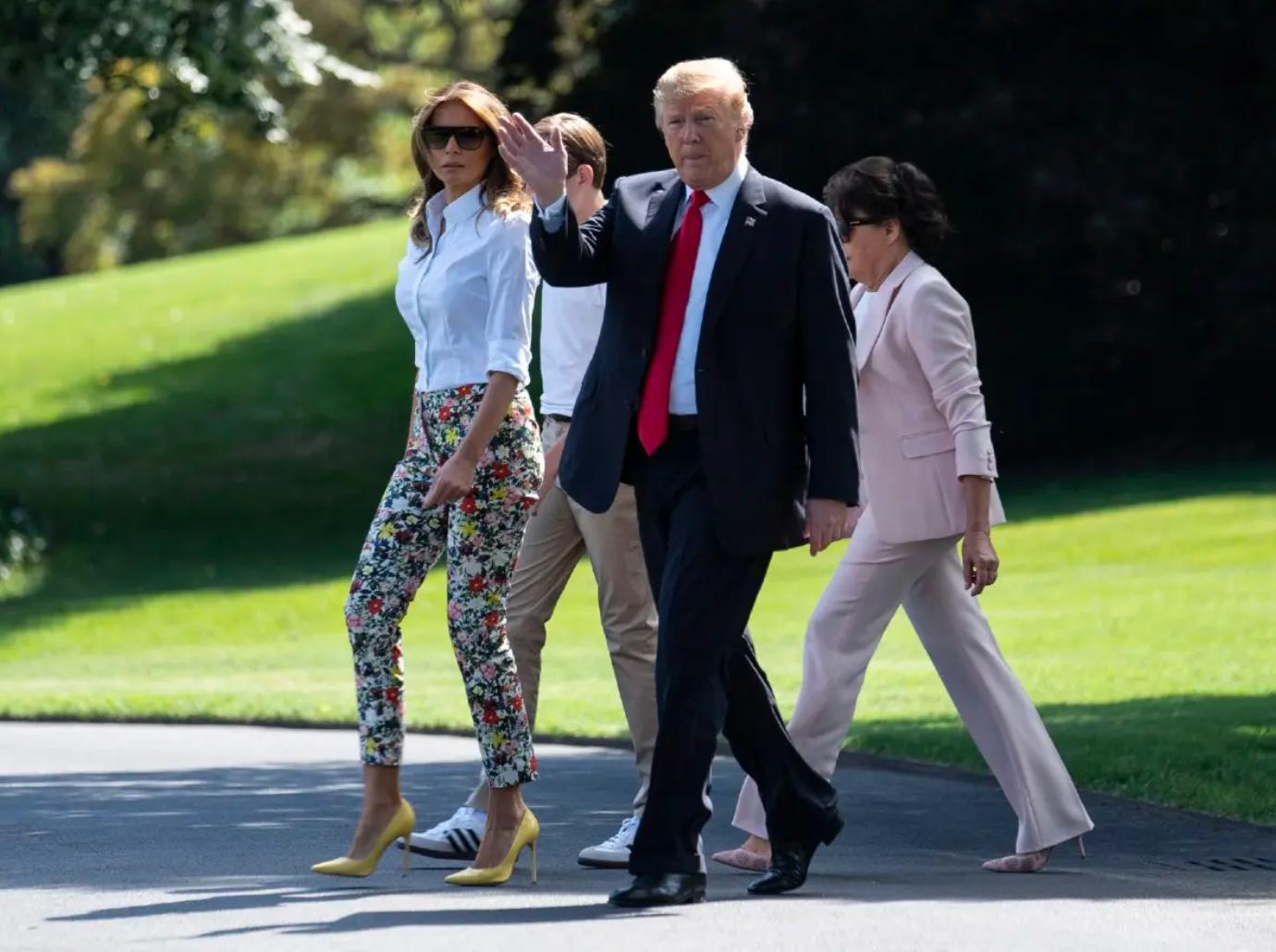 Melania Spotted Leaving Trump Tower With Luggage on Donald's Birthday