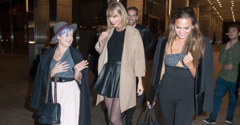 Taylor Swift leaves dinner with Kelly Osbourne and Chrissy Teigen
