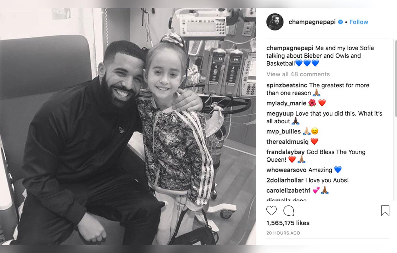 Drake surprises heart transplant patient hospital 4