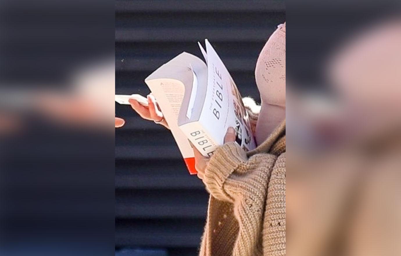 *EXCLUSIVE* Selena Gomez brings her BIBLE to Nobu!