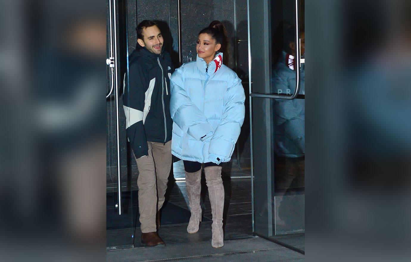 Ariana Grande spotted out with friends for dinner in New York