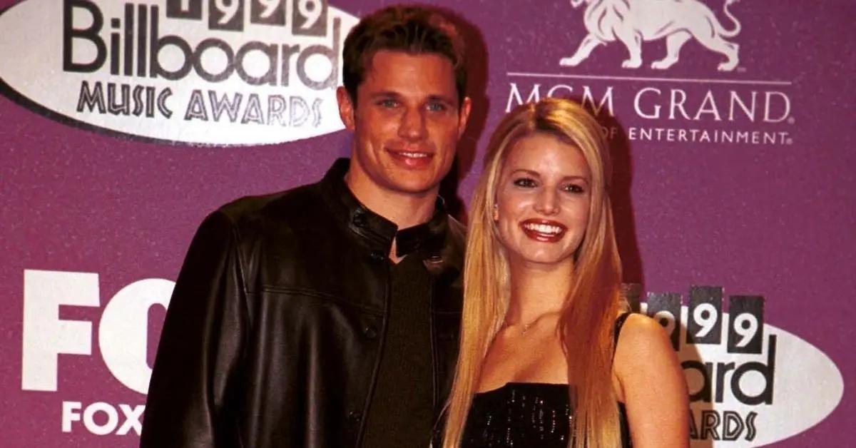 Photo of Nick Lachey and Jessica Simpson were married from 2002 to 2006.
