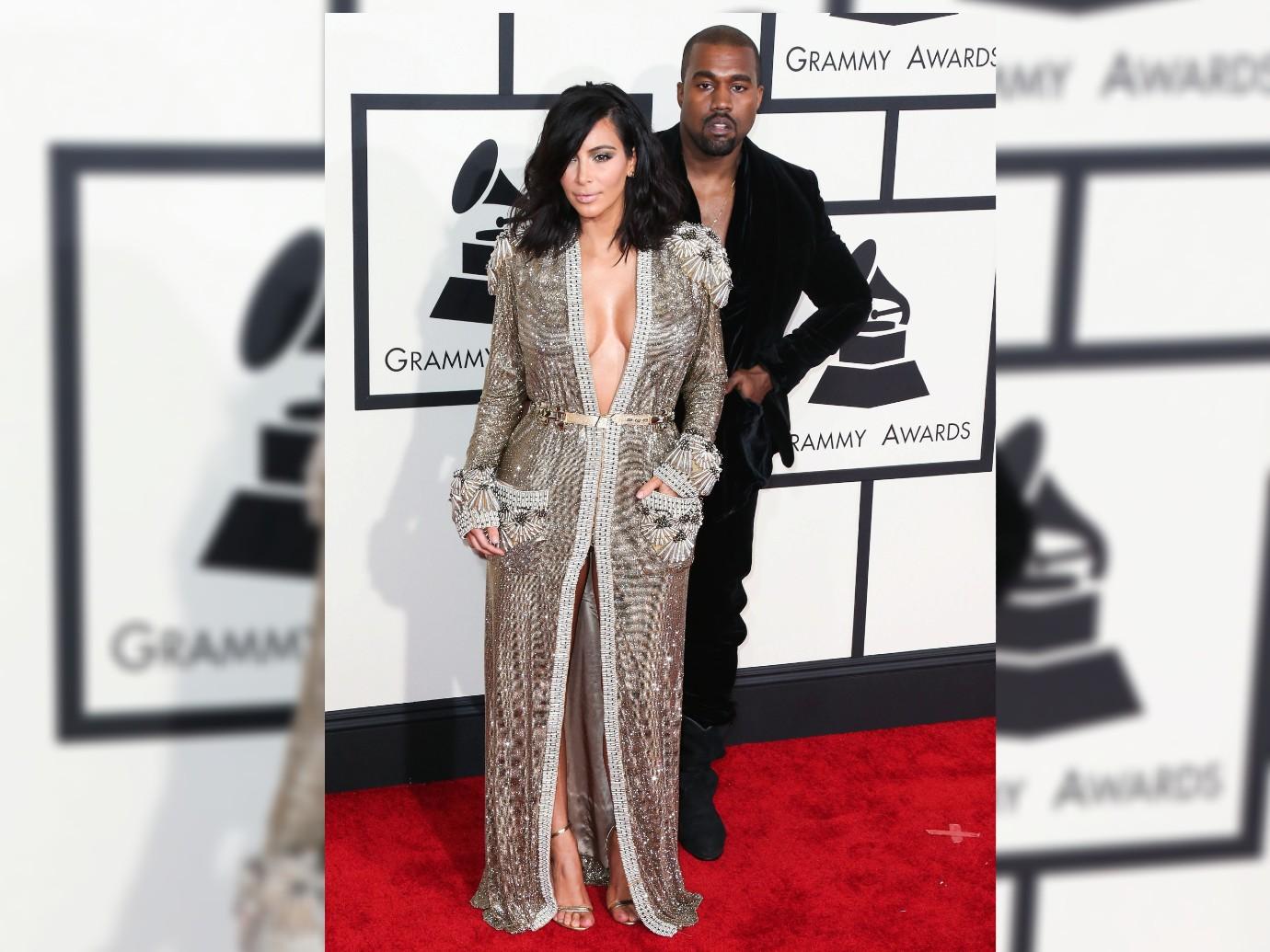 //fashion kardashians jenners best red carpet kim kanye grammy