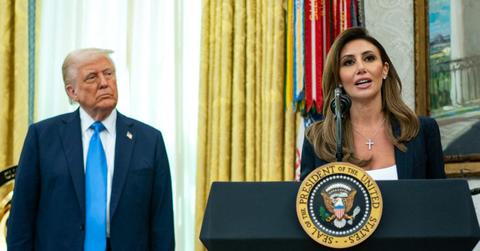 Photo of Donald Trump and Alina Habba.