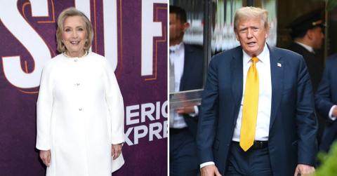 hillary clinton calls donald trump convicted criminal revenge debate joe biden