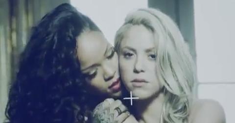Rihanna shakira cant remember to forget you video