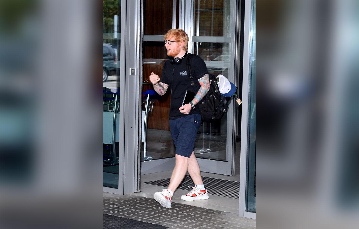 Ed leaving airport