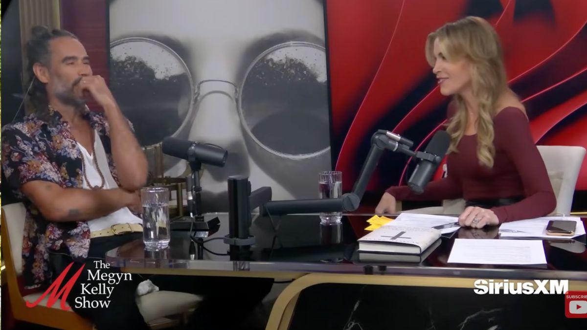 image of Russell brand and Megyn Kelly 