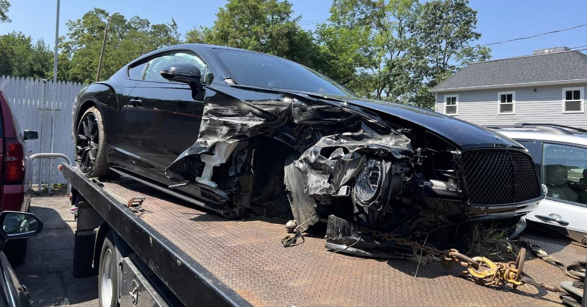 Image of Vince McMahon's vehicle could be seen with immense damage.