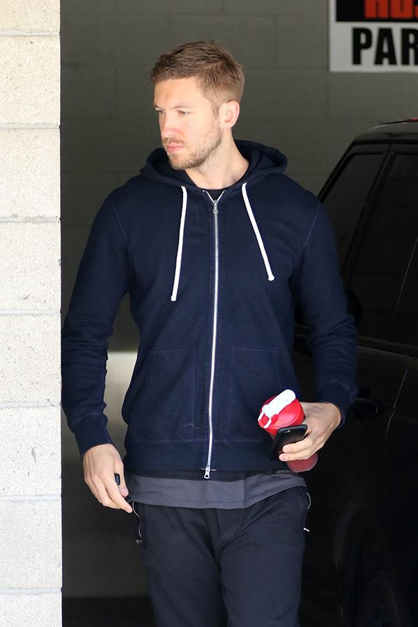 Calvin Harris arrives to his afternoon workout in Los Angeles