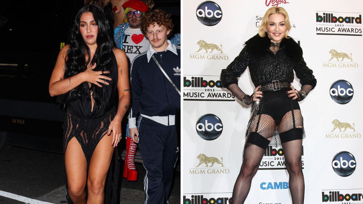 image of Lourdes Leon is facing controversy over a daring sheer dress during Paris Fashion Week.