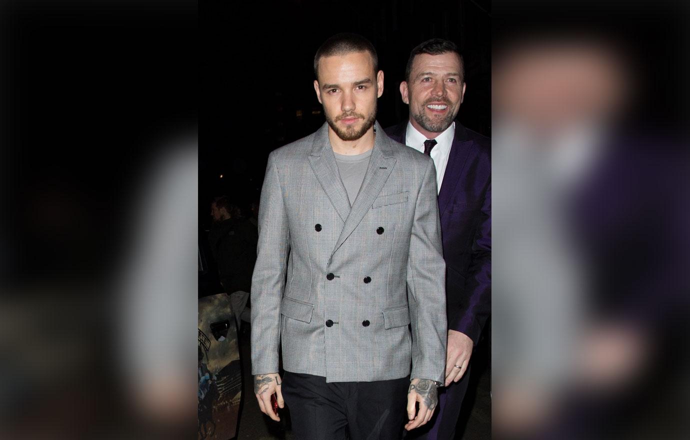 Liam Payne exits the Vogue X BAFTA party alone