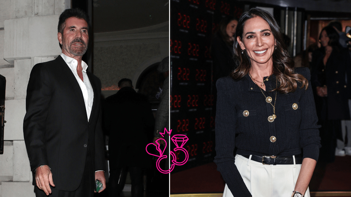 Photo of Simon Cowell; photo of Lauren Silverman