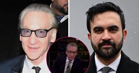 split photo of Bill Maher & Zohran Mamdani